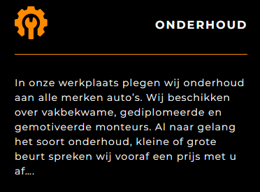 Onderhoud