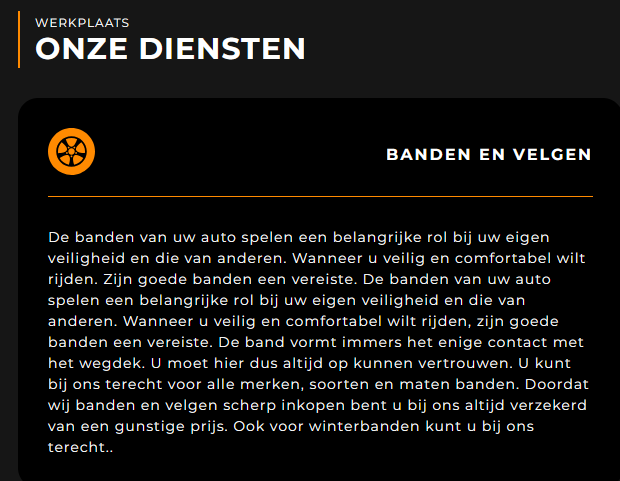 Onze diensten